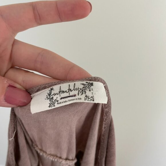 Intimately Free People Act Natural Shapeless Harem Romper Jumpsuit Size Medium - Picture 3 of 7